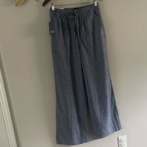 GAP Men's Wide-Leg Drawstring Chinos - Charcoal Gray